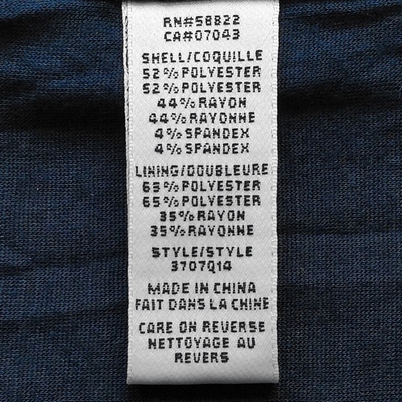 New MAX STUDIO Navy Blue Textured Jersey Skirt XS - Picture 8 of 8